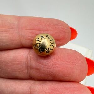 Pandora 14kt (585 ALE) Yellow Gold 10mm ball charm!
